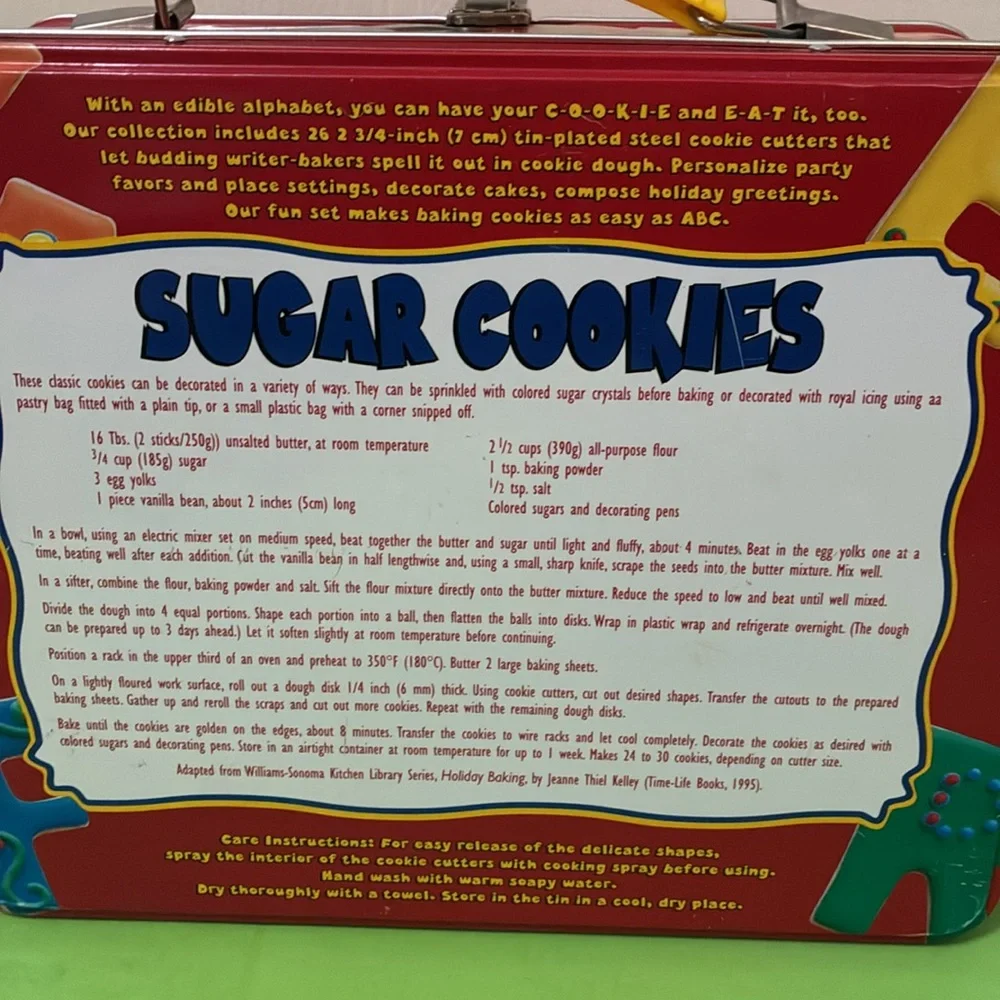 Williams-Sonoma - ABC METAL COOKIE CUTTERS SET